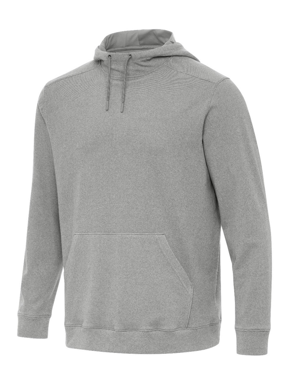 Antigua Men's Gray Hooded Pullover Sweatshirt